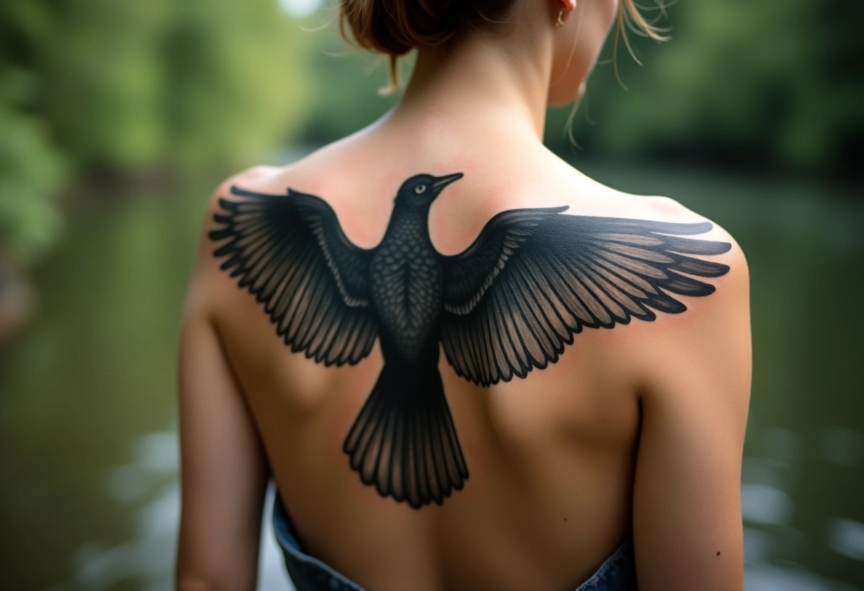 corbeau tatouage